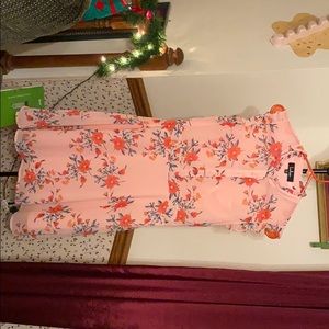 Porch Swing Blush Pink Floral Print Skater Dress